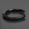 Bangle En Acier Inoxydable Véritable Stingray Bracelet En Cuir Bracelet De Mode Hommes Et Femme Bracelets À Manchette Ouverte En Gros 5 pcs/lot Meilleur Cadeau Brac