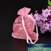 100pcs Rectangle Organza Bags for Jewelry Packaging Cyan Wedding Gift Pouches 8x10cm