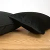 Projekt rurowy czarny aksamitne poduszka poduszka poduszka miękka rzut bez balingu bez fartuch Y200103