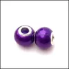 Alloy Loose Beads Jewelry Murano Glass Charms Fits European Diy Bracelets Imitation Pearls Sier Bracelet Accessories Drop Delivery 2021 D2De