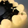 10 M LED Dize Işıkları Ile 38 ADET G50 Beyaz Küre Kapalı Açık Bahçe Parti Veranda Dekorasyon Ve Bağlanabilir Fiş Dahil Y200903