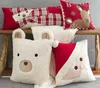 Cartoon Cute Christmas Trees Elk Santa Claus Sofa Cushion Doll Biscuits Pillow Kids Family Gift Home Christmas Decor Comforts 220309