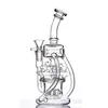 Sailboat Thick Bent Neck Glass Bong Rig in Hookahs Smoking Pipe Transparent Cute Water Bubbler Pipes Glass Bongs percolator with 14mm Male Joint Clear Bowl