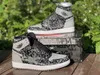 2022 Nieuwe Heren Klassieke Basketbalschoenen Jumpman 1s High OG Zwart Grijs Rood Noir Cendre rough Dames Basketbalschoen Outdoor Trainers Sport