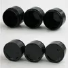 120g Black PET Cream Make Up Jar with Metal Lids 4oz Bottle black aluminum Silver Gold Pink lids and Inner Pad 20pcs