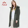 ASTRID Manteau d'hiver d'automne Femmes Faux Fourre-fourrure Fashion Couture Down Jacket Pied à capuche Plus Taille Parka Manteau AM-7542 211221