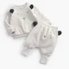 Vestito del bambino Autunno Inverno Neonato Cartone animato Abbigliamento carino Pullover Felpa Top Pant Abbigliamento Set Baby Toddler Girl Outfit Suit LJ201223