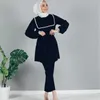 Etnische kleding traditionele 2 stuks moslimsets voor vrouwen islamitische Dubai Abaya pak vrouw plus size kleding1