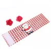 Plastic Napkin Ring Christmas Rhinestone Wrap Santa Claus Chair Buckle Hotel Wedding Supplies Home Table Decoration