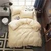 Fleece Warm Twin Full Queen King size Bedding Set Gray Brown Duvet/Quilt cover Bed Fitted sheet set ropa de cama parrure de lit T200706