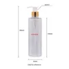 250 ml X 25 Color rojo PET Material Oro Aluminio Tornillo Bomba de loción Botellas de plástico para envases cosméticos Cuidado personal Contenedor por favor orden