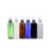 50ピース100ミリリットルスプレーの詰め替えボトルパッキング香水スクエア旅行プラスチックボトルミストポンプより多くの色利用可能な色
