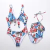 Moeder dochter bijpassende badpakken mama en ik bikini kleding familie look moeder dochter badpak familie matching swimwear lj201111