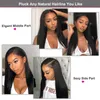 150 Wig Straitement sans glues Us Perreaux malaisiens Human Hair Wig Machine Made Remy Hair Wigs U Part2817339