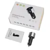 DHL Top-Quality Wireless Car Bluetooth FM-sändare Radio Adaptercar USB CHARGE KIT Svart MP3-spelare LED Digital Display Ny anländer