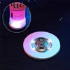 Nattbelysning Waterproof LED Luminescent Coasters Bar KTV Blinking Atmosphere Lamp Cup Stickers Mini Glow Coaster Bottle Light