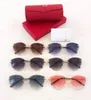 2020 HEIßER Verkauf Damen-Sonnenbrillen, modische einfache randlose Sonnenbrillen, hochwertige UV400-Polarisationsgläser aus Kunstharz, Brillen zu günstigen Großhandelspreisen CT0003RS