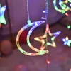 LED ICICLE STAR MOON LAMP FAIRY CURTIN String Lights Christmas Garland Outdoor For Bar Home Wedding Party Garden Window Decor Y20261B