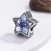 New Blue Crown Star Clip Winter Crystal förhöjda pärlor passar original charms silver 925 armband pärlsmycken tillverkning5737959