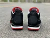 2022 Off Released Authentic 4 Bred Fire Red Union Guava Ice Noir Sail White Kaws 4s Men Athletic Shoes Sports Sneakers with Box