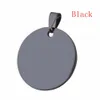 10 pcs En Gros 30mm Ronde 4 Couleurs Unisexe En Acier Inoxydable Estampage Vierge ID Dog Tags Pendentif Collier Résultats De Bijoux Y200917