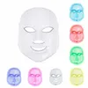 7 цветов красоты терапии фотонов светодиодная маска для лица, легкая уход за кожей омоложение морщин уклон угреватся лицо красоты спа