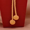 Örhängen halsband 24k afrikanska guldpläterade smyckesuppsättningar för kvinnor pärla ring dubai brud gåvor bröllop krage smycken set228u
