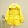 Nouvelle veste d'hiver femmes 90% duvet de canard blanc Parkas à capuche épaissir chaud femme doudounes violet jaune neige plume Outwear T200910