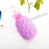New type hanging candy color pineapple zero wallet Silicone hanging pineapple pocket zero wallet Waterproof fruit stereo zipper coin purse