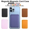 Magsafe Leather Phone держатель магнитный корпус идентификатор кошелька идентификатор кредитной карты, карман, подходящий для iPhone 14 плюс 13 12 Mini Pro Max DHL