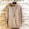 Новый мужской свитер зимняя водолазка пуловер модный дизайнер свитер мужской с длинным рукавом пот ROPA de Hombre Plus размер 5x LJ200918