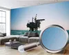 Benutzerdefinierte 3D-Meereslandschaft-Tapete, blaues Meer, Ölfeld, Heimdekoration, Wohnzimmer, Schlafzimmer, Wandverkleidung, HD-Tapete