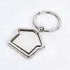 Metal Zinc Alloy Spin House Key Chains Mini House Key Rings Real Estate Gifts Custom LOGO WB3465