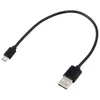 Kısa 25cm uzunluğunda USB Tip-C Kablosu 2A Hızlı Şarj Mikro USB V8 Samsung Xiaomi LG HUAWEI263M için