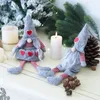 Walentynki Prezent MRS MRS Handmade długi nóg Szwedzki Santa Gnome Plush Lalki Figurki Xmas Tabela Ornament JK2101PH