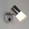 Topoch sv￤ngbara v￤gglampor roterande huvud akryl aluminiumhus polerat krom borstat nickel 3W DC12/24V Kompakt Neat f￶r bilar B￥tar L￤sningsljus LED