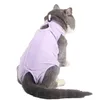 Cat Professional Recovery Suit för buksår eller hudsjukdomar Andas efter kirurgi Slitage för husdjur YHM829