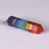 Colorful Natural Crystal Healing Pendant Necklaces For Women Men Fashion Lucky Druzy Jewelry With Chain