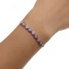 Bracelet pavé de bijoux turcs pour filles et femmes, mélange de 3 couleurs, or, Rose, argent, 5mm, étincelles Aaa Cz, mauvais œil, 2022, 3168915