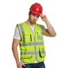 Reflective Vest High Visible Safety Cloth Polyester Breathable PPE SFVest work safety supplies