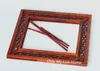 Çin Tarzı Gülağacı Ahşap Çerçeve Ayna Fotoğraf Resim Çerçevesi Antik Oyma Tablolar Ev Ofis Dekorasyonu Süsler Çerçeve Standı