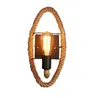 Moderne hennep touw led wandlamp sconce industriële decor verlichting loft wandlamp voor thuis spiegel licht bar café vintage armaturen