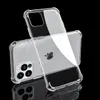 Przezroczyste przezroczyste obudowy telefonu szokowe miękkie tylne okładki TPU dla iPhone'a 14 iPhone x 11 11pro Max