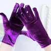 Comfortabele dames rijden handschoenen goud fluwelen vrouwen sexy etiquette wanten herfst winter warme elastische fietsen mittens1