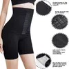 LAZAWG Butt Lifter body shaper firm belly control Shapewear High Waist Shorts Mid Thigh Slimmer Girdle Panties with Hook 201222