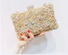 HBP Golden Diamond Clutch Evening Bags Chic Pearl Round Shoulder Bags For Women 2020 New Luxury Handbags Wedding Party Clutch Purse 03F