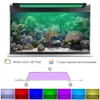 Aquarium luz conduziu a decoração com liga de alumínio shell extensível colchetes controlador externo para peixes de água doce luz y200922