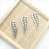 Lot 100pcs Angel Wing Tibetan Silver Charms Pendants for jewelry making Earring Necklace Bracelet Key chain accessories 25*10mm