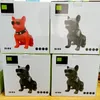 Bulldog Bluetooth -динамик собачья голова подарки подарки, живая спальня беспроводная карта M10 Cartoon FM Radio Support TF Card для телефона PC S1257676