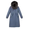 Nouveaux manteaux surdimensionnés épais veste d'hiver femmes à capuche col de fourrure en coton manteau longue veste femme Parkas Mujer Maxi manteaux 201019